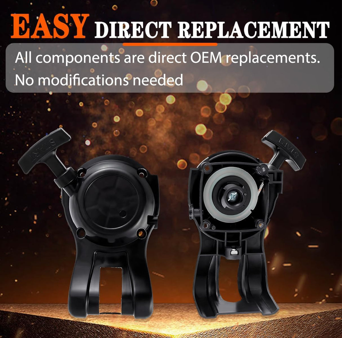 SRM-225 Recoil Starter Pull Start Assembly For Echo SRM-225 PAS-225 PE-225 GT-225L PPF-225 SHC-225 SRM-225U SRM-225SB Trimmer Replaces A051001312 A051001311