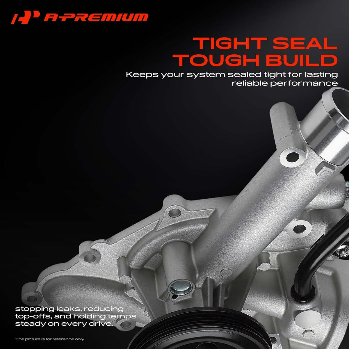 A-Premium Engine Water Pump with Gasket Compatible with Ram 1500 2019-2024 & Jeep WS Series Wagoneer 2022-2023, 5.7L