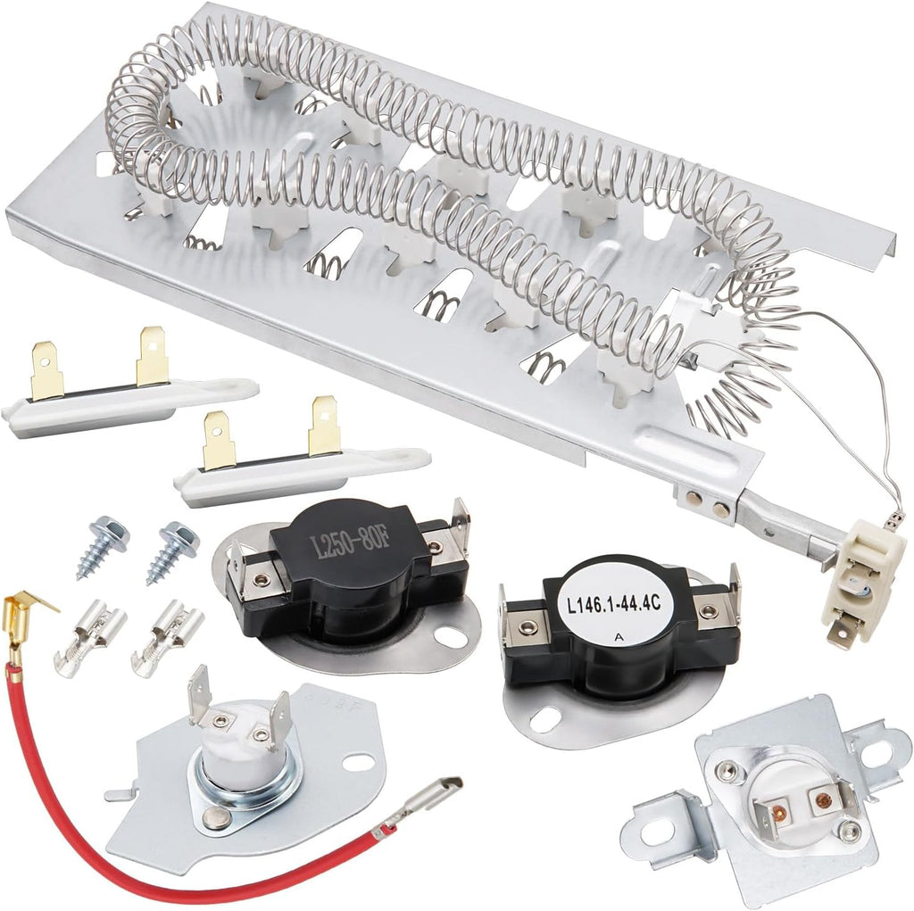 Dryer Heating Element Kit for Whirlpool WED8127LC1 WED7500GC0 WED8127LC0