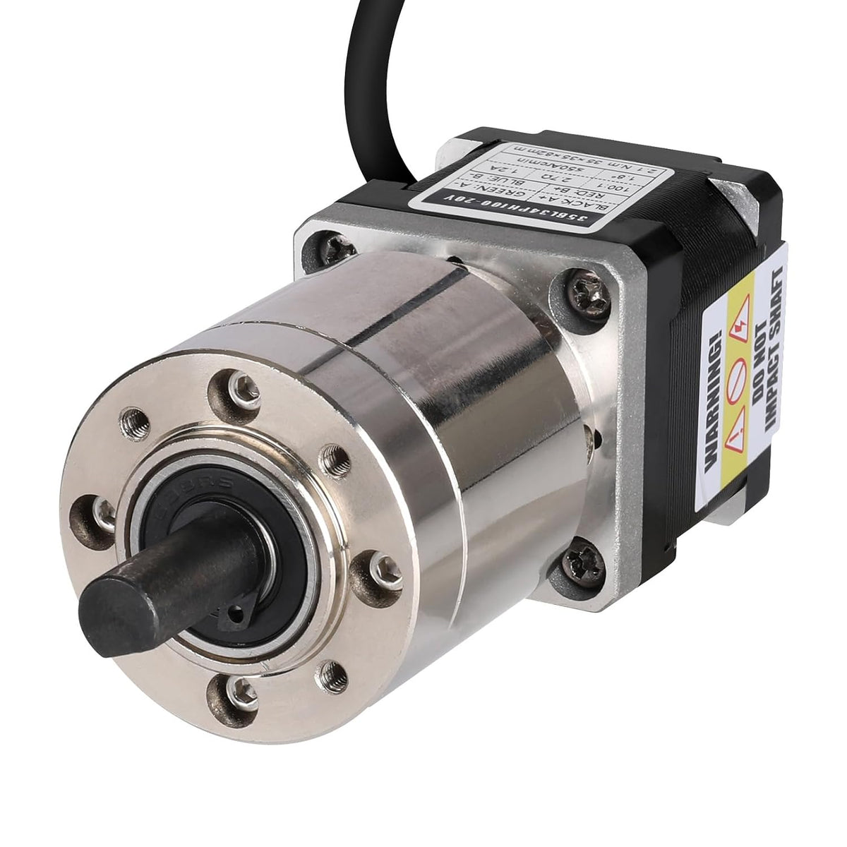 100:1 Planetary Gearbox Nema 14 Stepper Motor 26Ncm 28x80mm 1.2A
