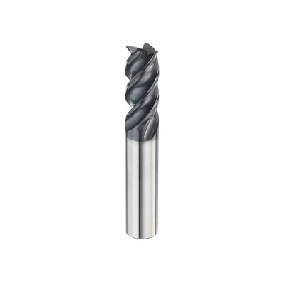 SPEED TIGER Carbide Square End Mill - 4 Flute - IPVE1/4 4 (1 Piece, 1/4") - Unequal Flute Spacing & Helix Design - Anti-Vibration - for Stainless Steel - Mill Bits Sets for DIYers & Professionals