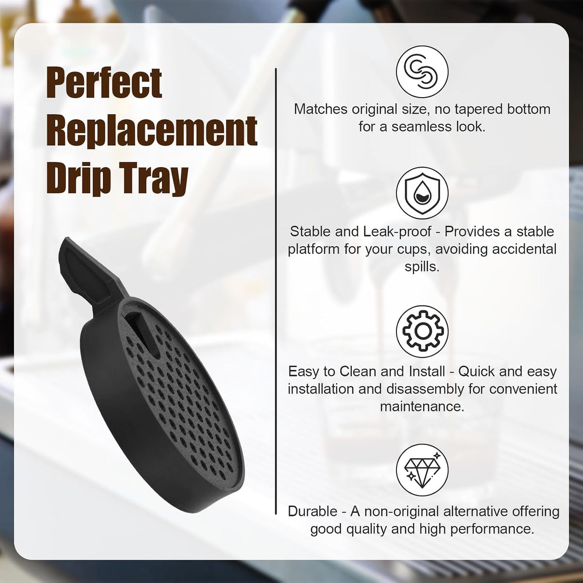Penitue Drip Tray Replacement Compatible with Nespresso Vertuo Next