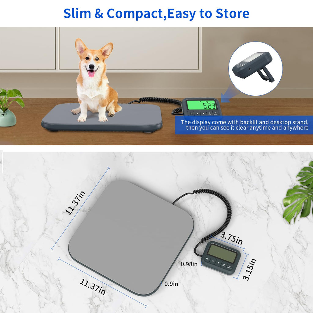Shipping Scale,440lb/0.35oz Postal Scales with Hold/Tare/Count | High Precision,Carbon Fiber Platform,Commercial