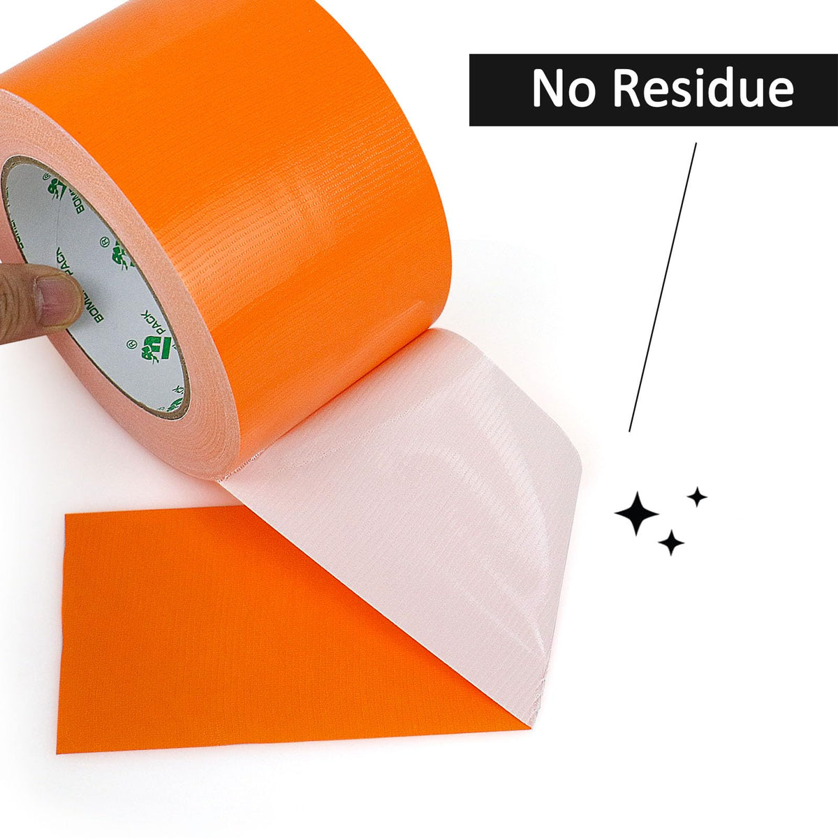 1Pack 3inch Duct Tape Heavy Duty Waterproof Orange 9Mil 20Yds