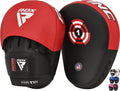 Boxing Pads Focus Mitts, Maya Hide Leather Curved Hook and Jab Target Hand Pads, Great for MMA, Kickboxing, Martial