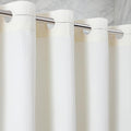 Waterproof No Hooks Waffle Shower Curtain, 260GSM Heavy Duty Fabric, with 10 Durable Split Grommets, Luxury Hotel Spa