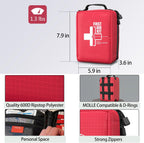 First Aid Kits - Compact First Aid Kit with Labelled Compartments Molle System Premium Emergency Kits for Home
