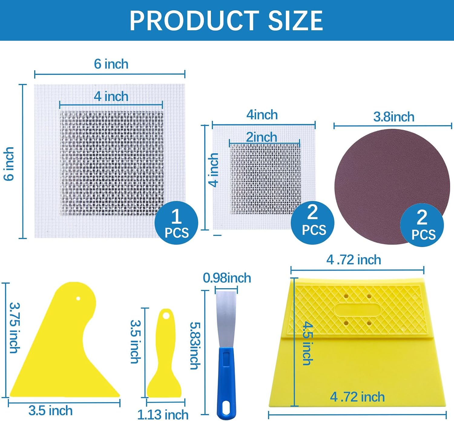 Drywall Repair Kit,Drywall Hole Patch Repair Kit,Wall Spackle Paste 9.8OZ to Fix Wall Surface Holes and Creak Damage
