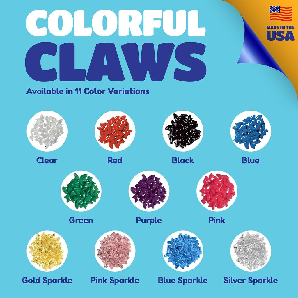 Nail Caps for Small Cats, 40 Caps, Black