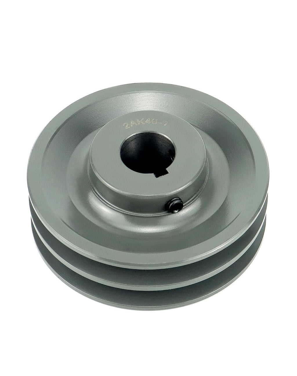 QWORK Double Groove Web Sheaves, 4.45"OD 1" Bore V-Belt Sheave for V-Belt, 2AK461
