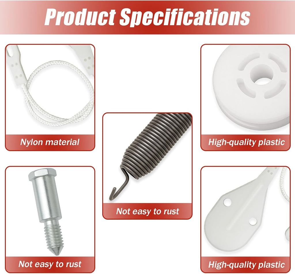 WD49X30778 Door Cable and Spring Kit for GE, Hotpoint, Haier Dishwashers