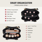 Waterproof Purses for Women Satchel Top-Handle Handbag
