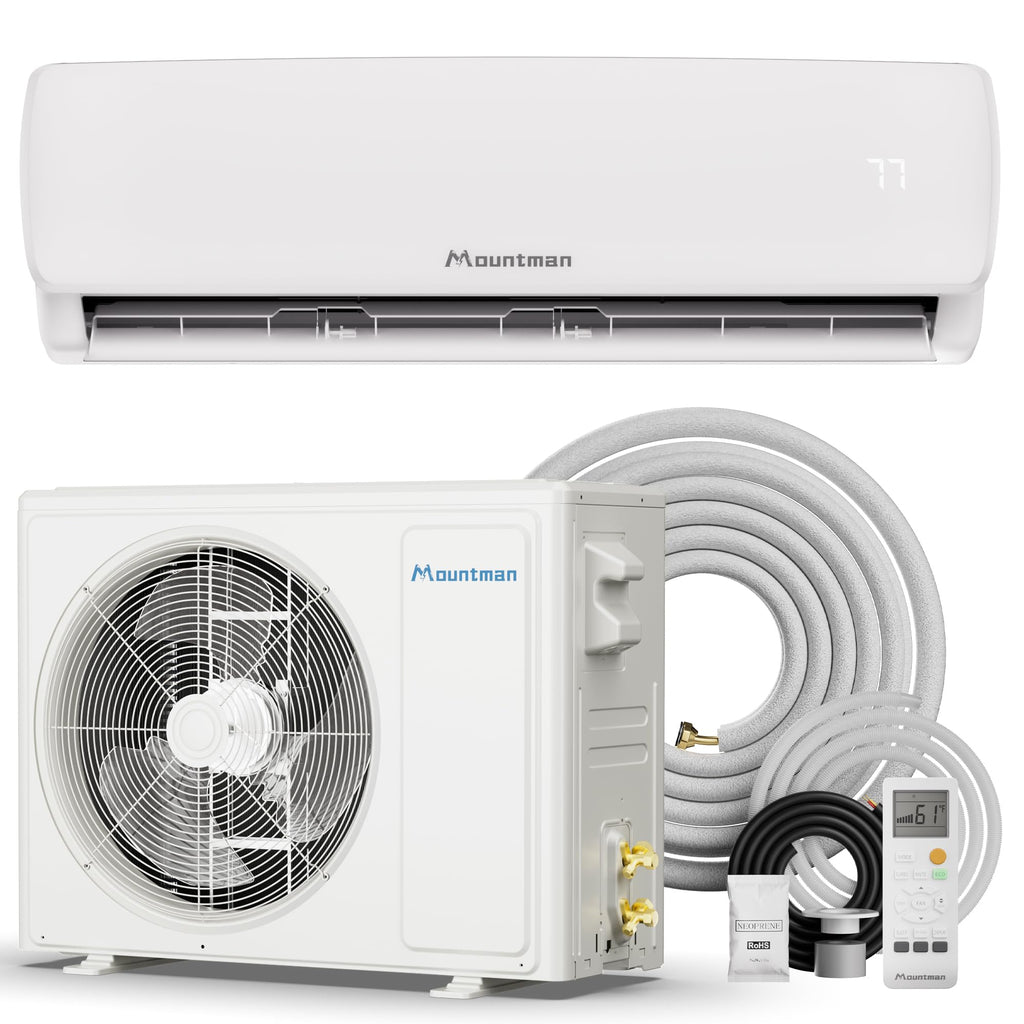 24000BTU Mini Split AC/Heating System, 19SEER2 230V Energy Efficient Mini Split Air Conditioner with Heat Pump, Cools