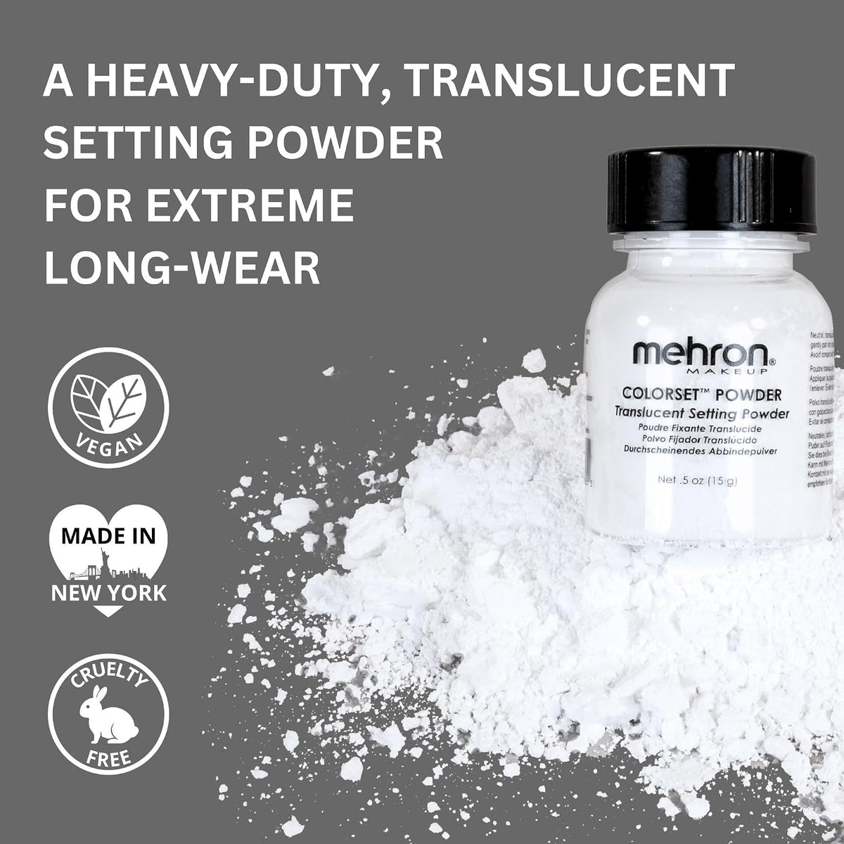 Colorset Powder, 0.5 oz Translucent Setting Powder
