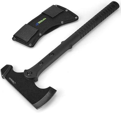 Camping Axe and Hatchet, 15.7" Tactical Tomahawk with Hammer Face, Nylon Fiber Handle for Outdoor Survival Hiking