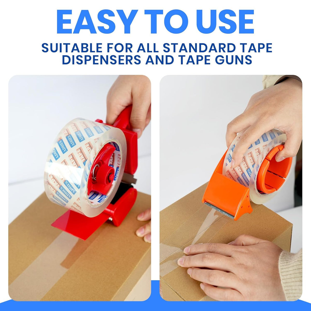 ADHES Packing Tape Shipping Tape Packaging Tape for Moving Boxes Heavy Duty