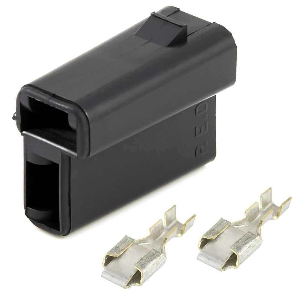 R77476 T28586 Electrical Male & Female Connector Plug Set w/Terminals fits John Deere Wire Harness for PTO Clutch & More