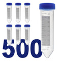 50mL Screw-Cap Conical Centrifuge Tubes, Sterile Transparent Test Tubes with Printed Graduation and Write-on Spot