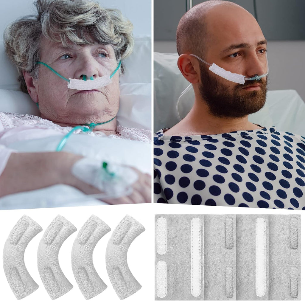 40 Pack Nasal Cannula Ear Cushions Soft Oxygen Pads Comfort Tubing Cushion Wrap Covers for Users to Prevent Cheek