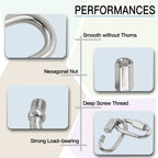 M3.5 Stainless Steel Quick Link Chain Connector - 170lb Capacity - 30pcs