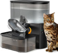 Wireless Cat Water Fountain No Filters, Wastewater Separation, FEELNEEDY Stainless Steel Bowl, 3.5L Pet Water