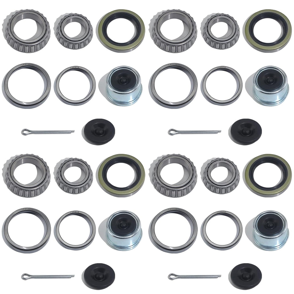 4 Sets 3500 LB L68149 L44649 Boat Trailer Axle Bearing Kits