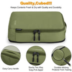 8 Set Compression Packing Cubes, Travel Suitcase Organizers