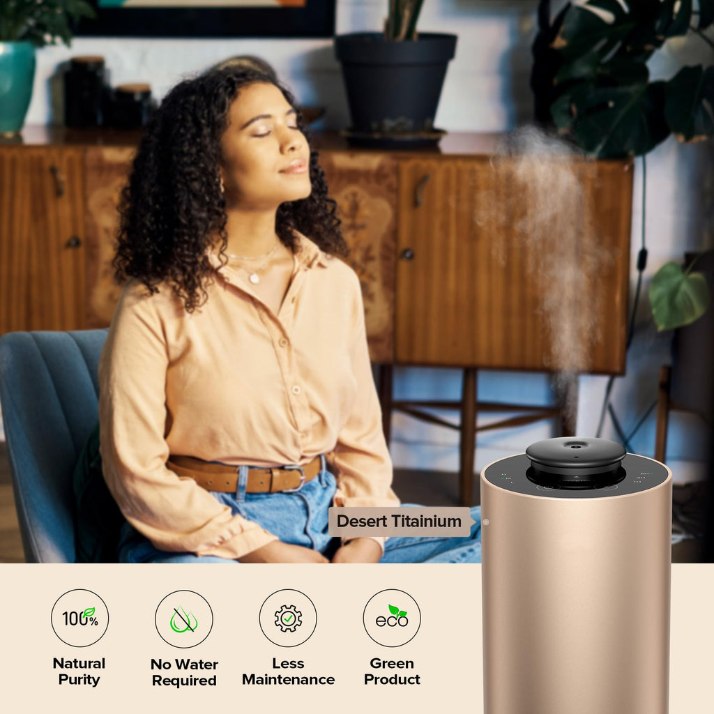 ANX Waterless Diffuser for Essential Oil for Home, Room, Black