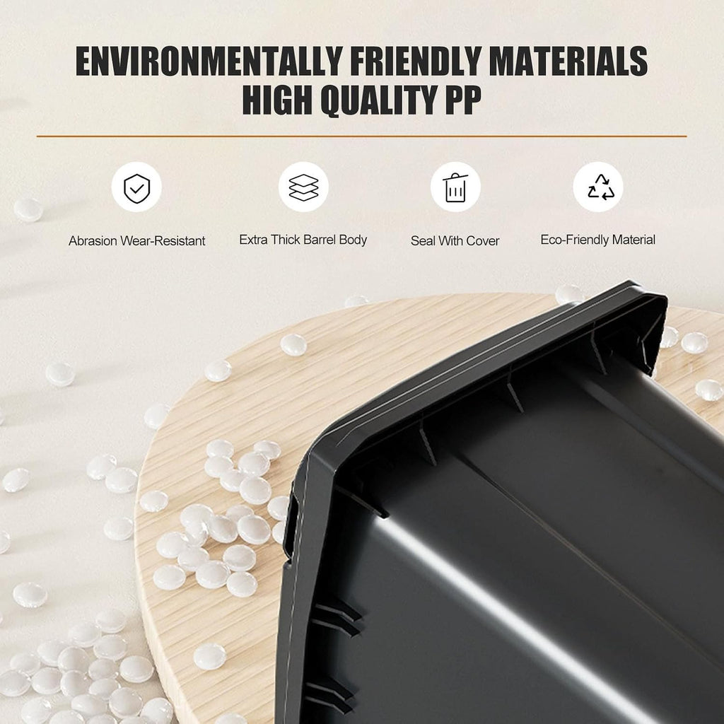 30L 50L 100L 120L 240L Outdoor Trash Can Wheeled Garbage Can with Lid, Residential Commercial Trash Can for Backyard