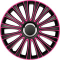 AUTO-STYLE Set Wheel Covers Lemans 14-inch Black/Pink