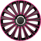 AUTO-STYLE Set Wheel Covers Lemans 14-inch Black/Pink