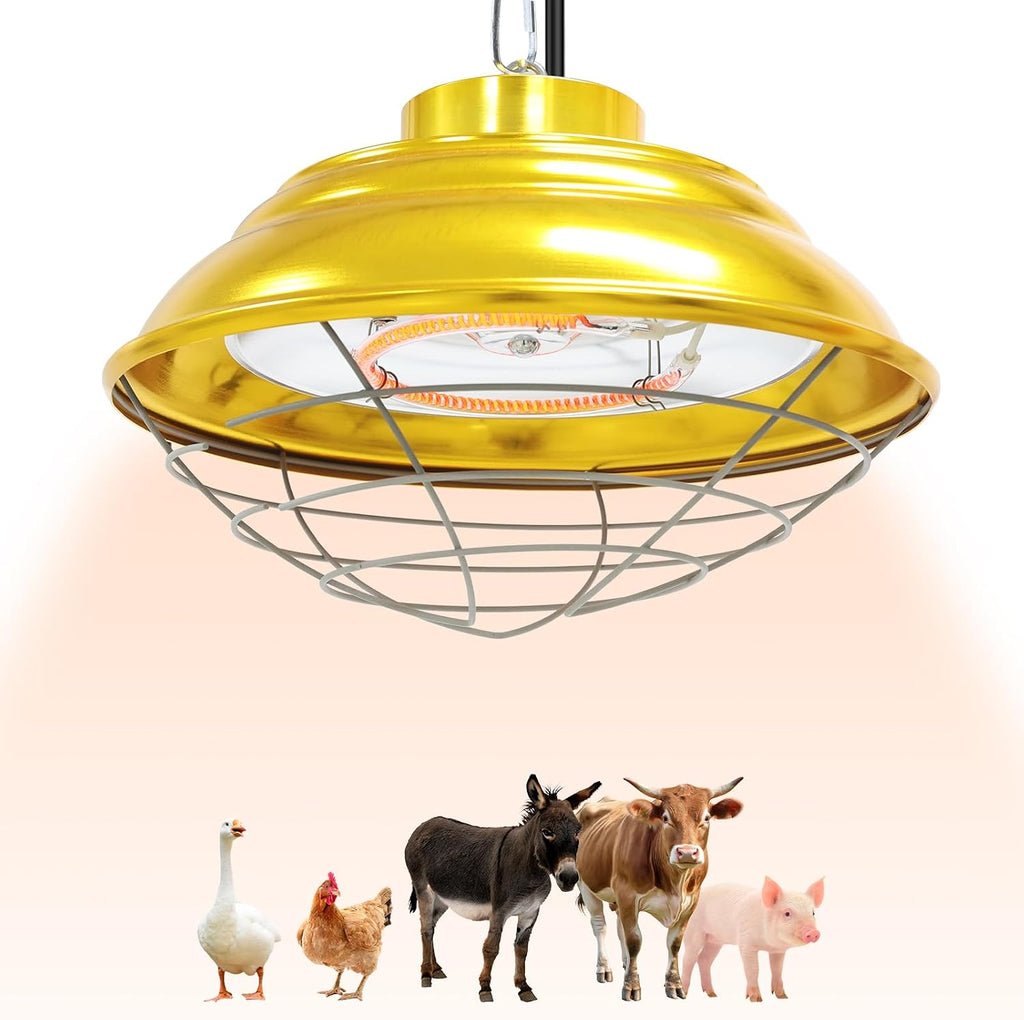 600W Large Hanging Chicken Coop Heater for Cattle, Horses, Donkeys