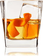 Square Rocks Glass, Old Fashioned Whiskey Glasses, Superb Drinking Cups for Cocktail Party, Home Bar, Bartender