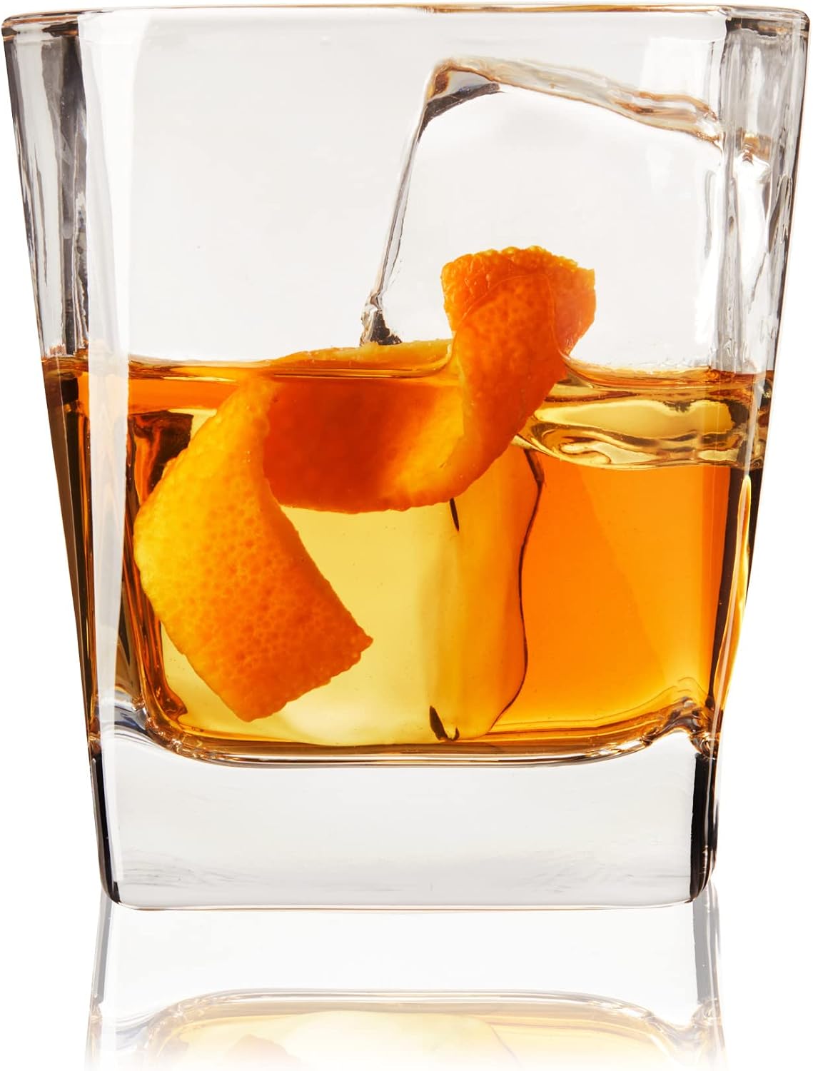 Square Rocks Glass, Old Fashioned Whiskey Glasses, Superb Drinking Cups for Cocktail Party, Home Bar, Bartender