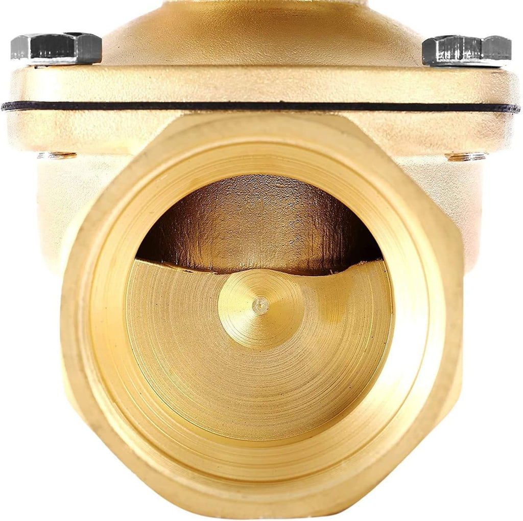 BACOENG Brass Electric Solenoid Valve 2" AC110V (NPT, Normally Closed)