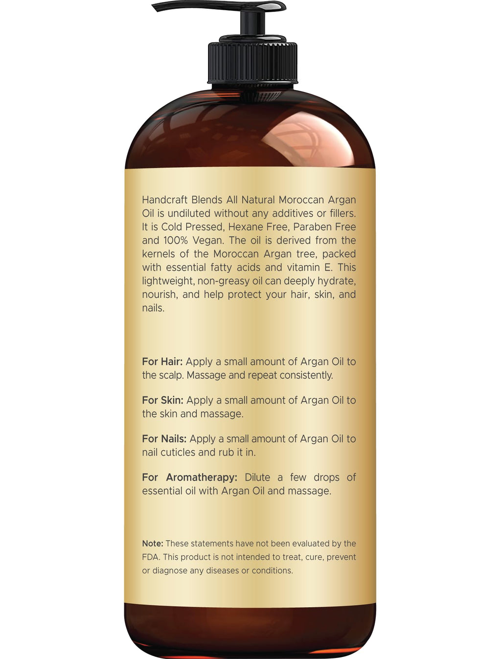 Moroccan Argan Oil - 16 Fl Oz