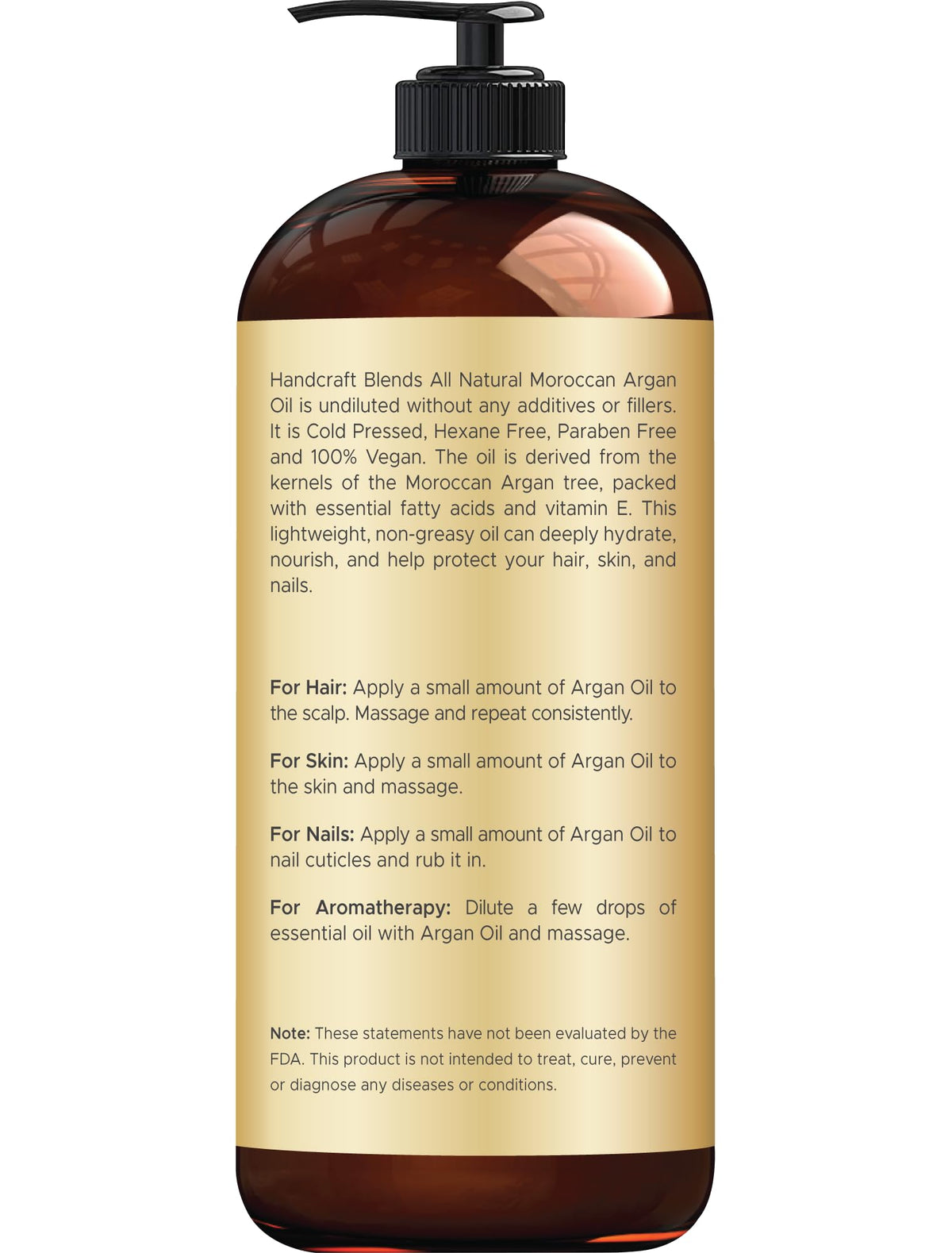 Moroccan Argan Oil - 16 Fl Oz