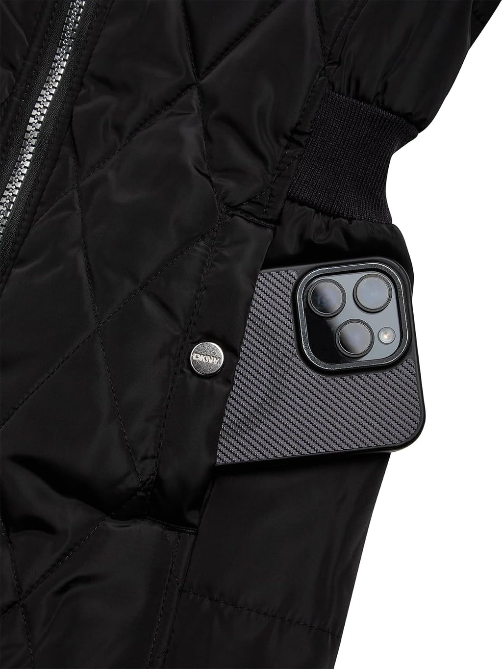 DKNY Girls Jacket, Reversible Quilted Puffer Coat, Sherpa Lined Hooded Coat | Two Looks in One Reversible Design