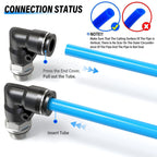 TAILONZ 6mm x 1/8" BSP Push to Connect Elbow Fitting 10Pcs