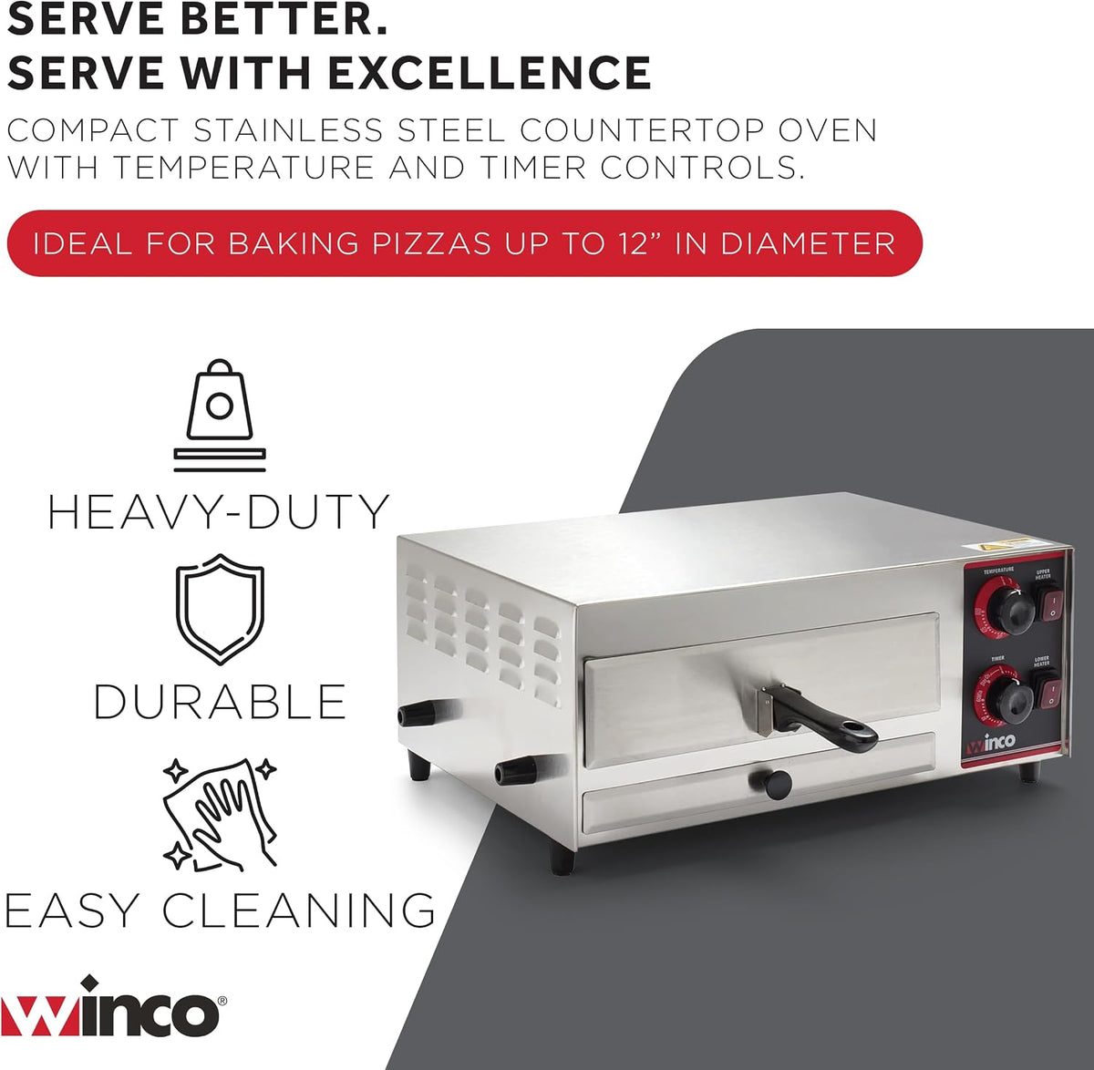 Electric Commercial-Grade Pizza Oven