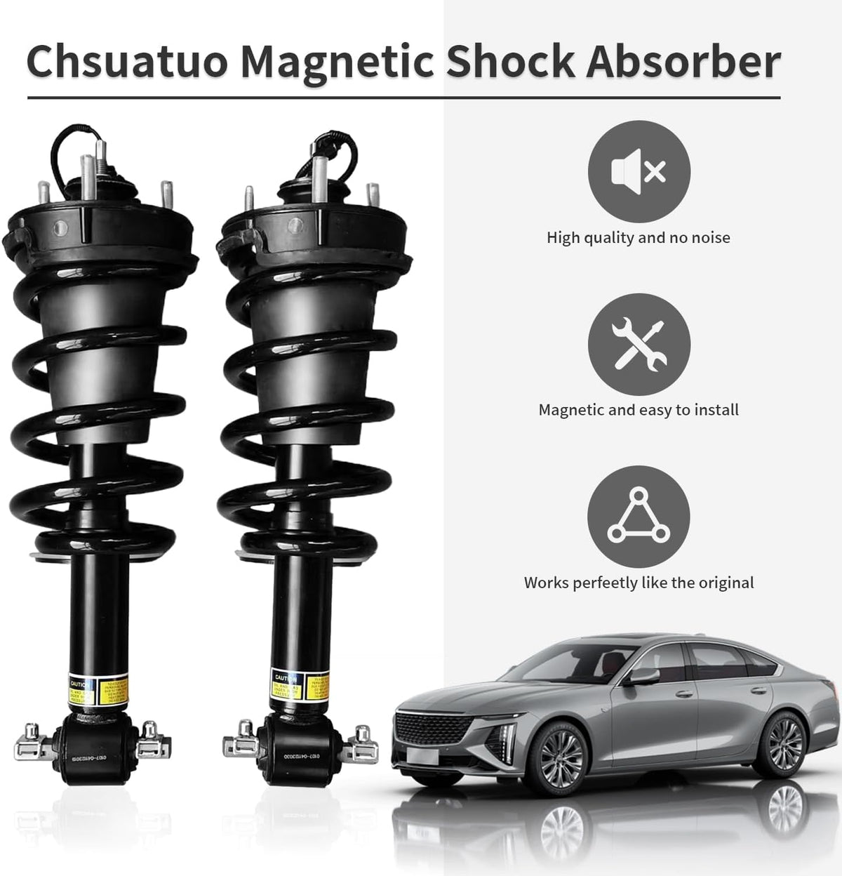 Front Shock Absorbers Struts Assembly Magneride Strut Replacement for 2015 2016 2017 2018 2019 2020 Cadillac Escalade Gmc Yukon Xl Denali Sierra 1500 Chevy Tahoe Suburban Silverado 2 Pack