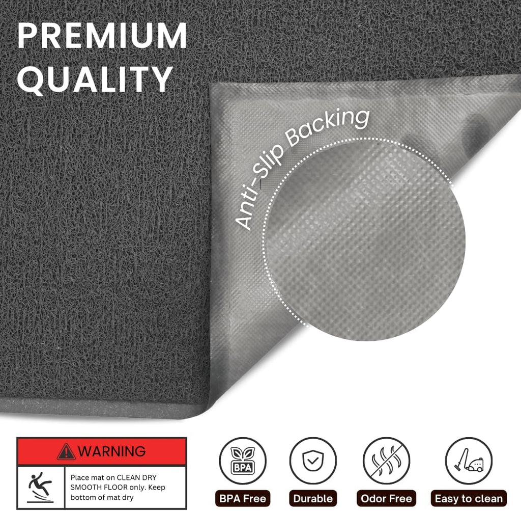 Andalus Small Cat Litter Mat, Pack of 1 - Waterproof, Non-Slip & Easy to Clean Cat Litter Box Mat for Extra Efficient