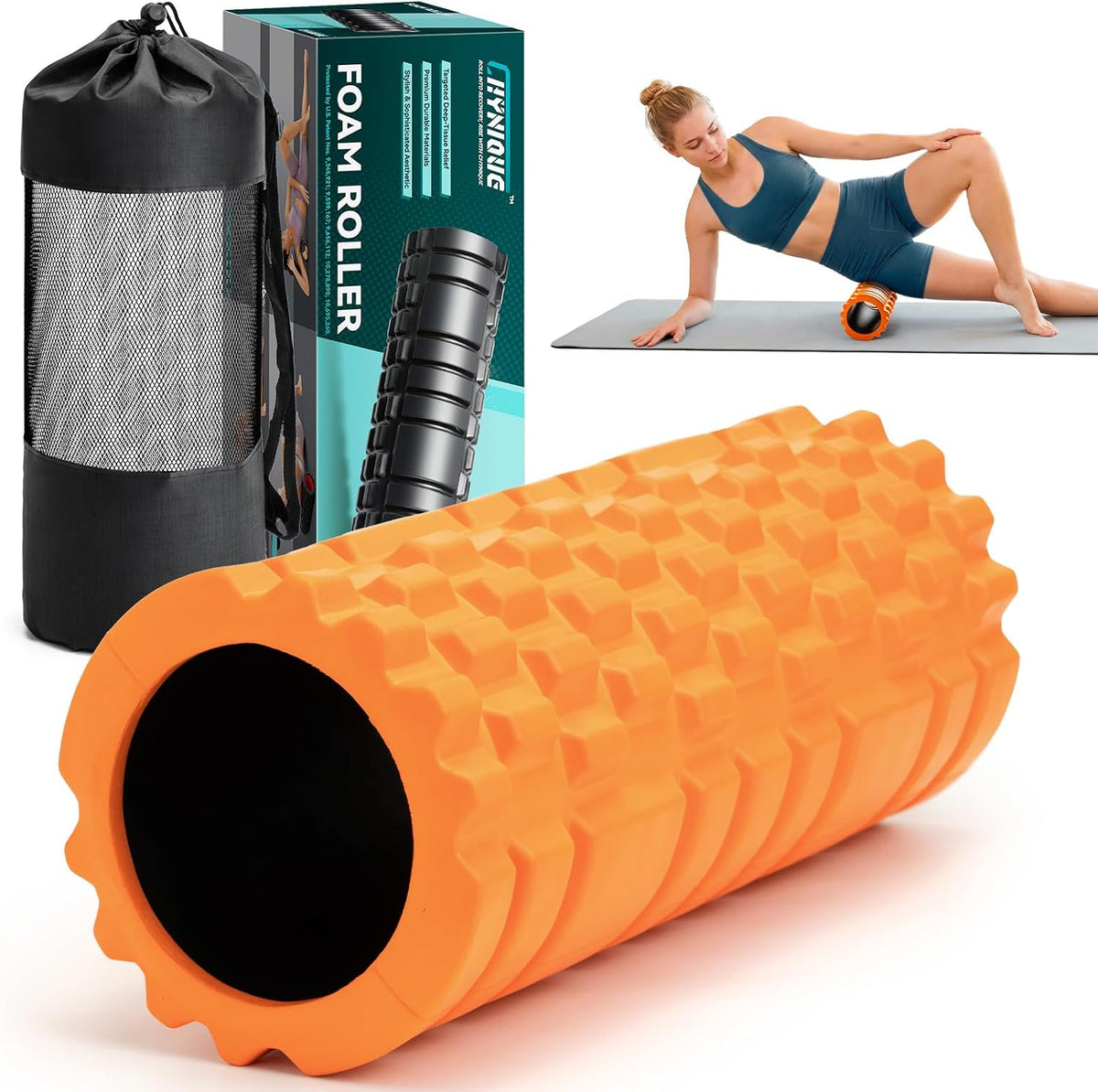 High-Density Foam Roller for Exercise and Recovery, 13 Inches