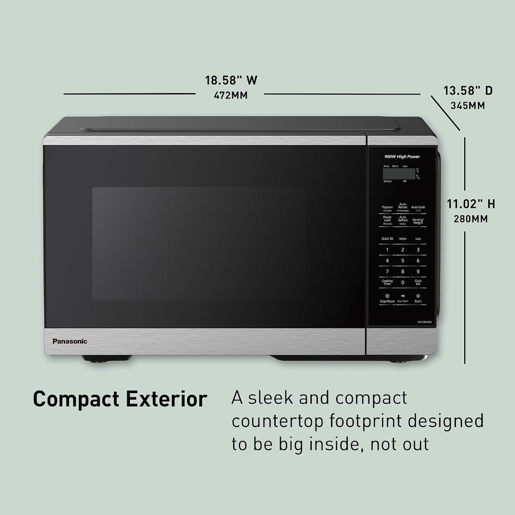 Countertop Microwave Oven, 900W, 0.9 Cu. Ft., Sensor Cook and Reheat, 10 Power Levels, Auto Defrost, Keep Warm, Child