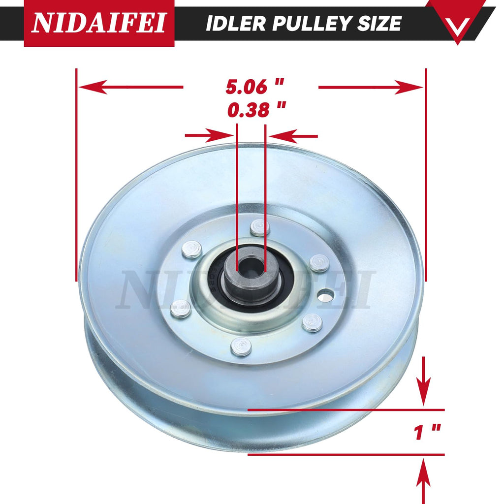 NIDAIFEI 756-3045 5.06 inch Idler Pulley for Cub Cadet Z Force 60 Mowers