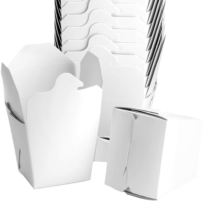Recyclable, Leakproof 32oz Chinese Take Out Boxes 25pk. US-Made Large Microwavable Takeout Containers are BPA-Free.