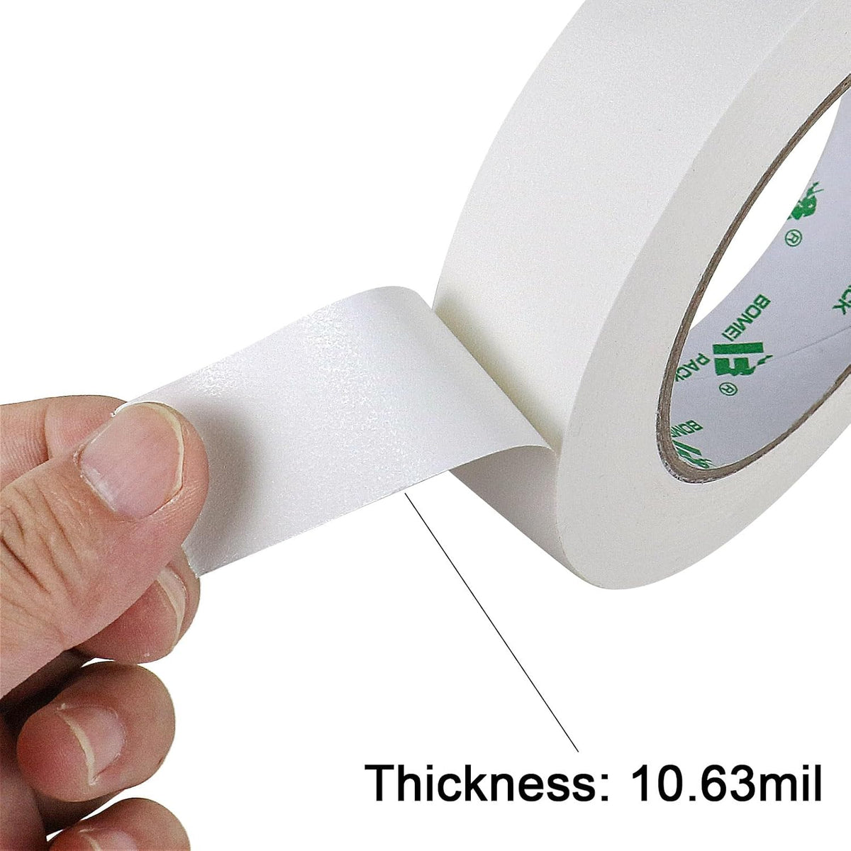 White Gaffer Tape, Matte Non-Reflective, 1inch x 30yds No Residue Hand Tear Self-Adhesive Gaffer Tape for Labeling