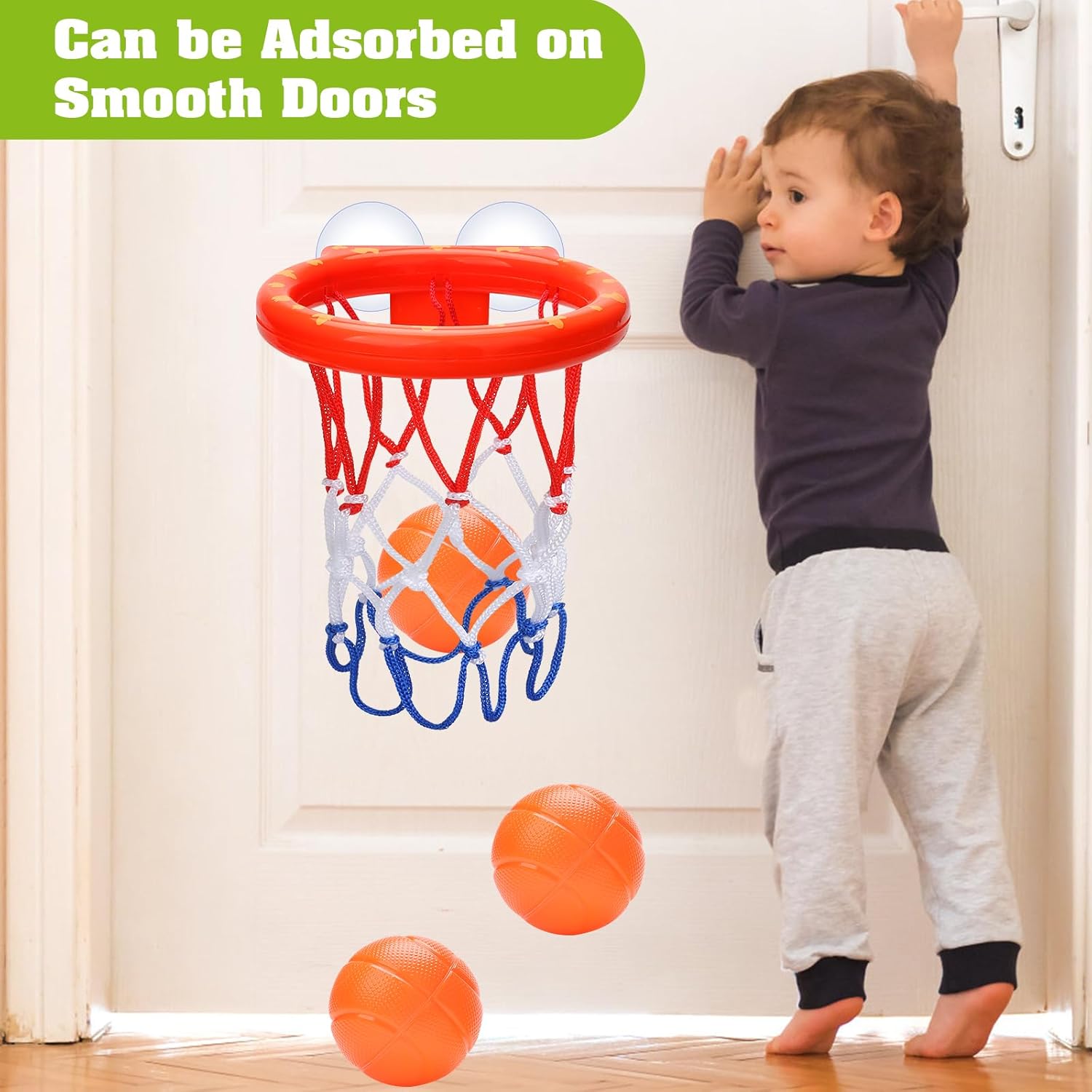 Bath Toys - Bathtub Basketball Hoop for Kids Toddlers - Bath Toys Shower Toys for Kids Ages 4-8,Suction Cup