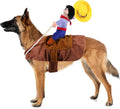 Dog Cowboy Costume, Dog Halloween Costumes Cowboy Rider Dog Costume Funny Dog Costume for Small Medium Large X-Large