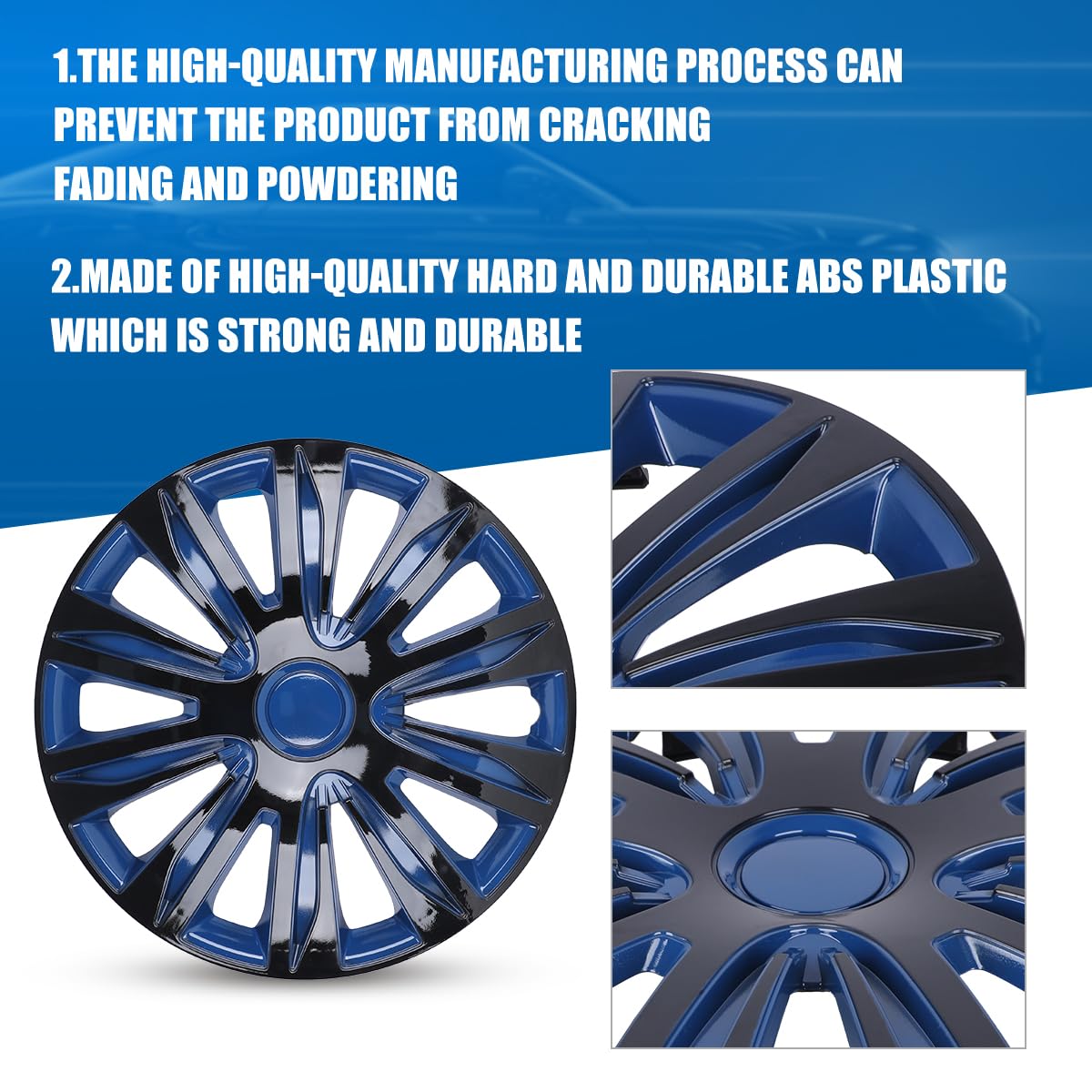 4Pcs Set 14inch Universal Wheel Rim Cover Hubcaps Replacement